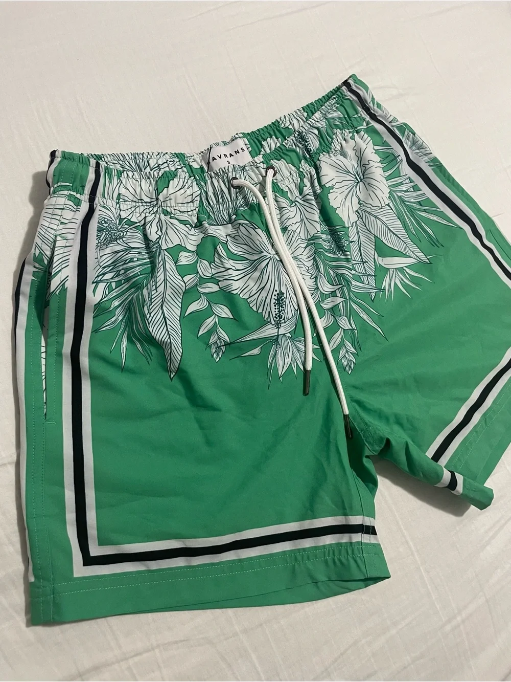 Men's Green Tropical Swim Shorts